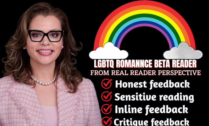 be your lgbtq romance beta and sensitivity reader for honest feedback