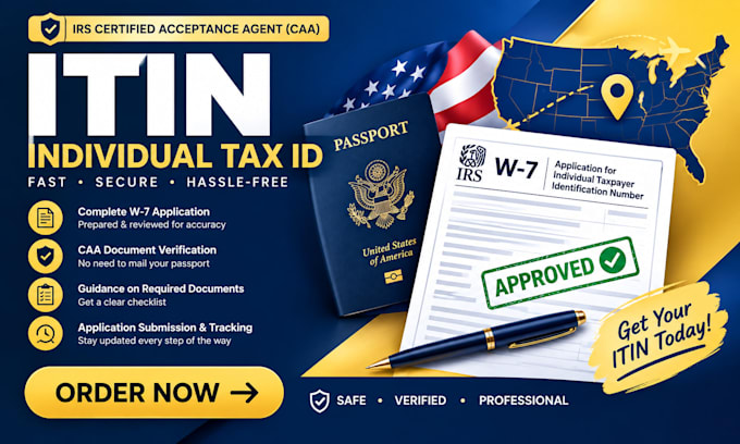 get your itin individual tax id as irs caa