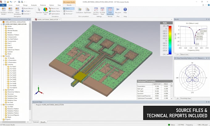 do rf antenna design and simulation in cst microwave studio
