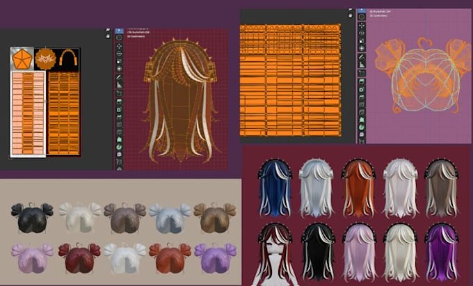 create custom roblox ugc hair in a cute style