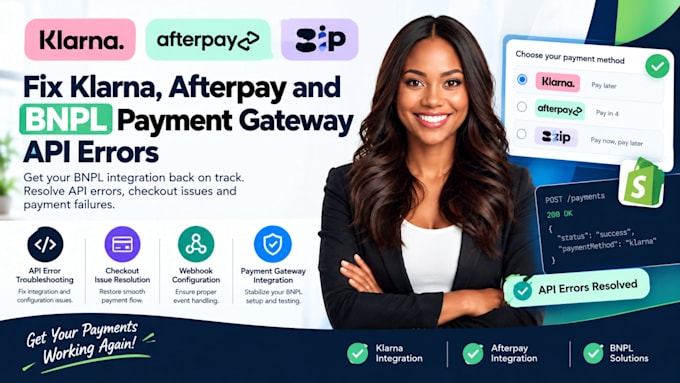 fix klarna, afterpay, and bnpl payment gateway API errors