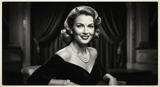 create stunning vintage portrait illustrations