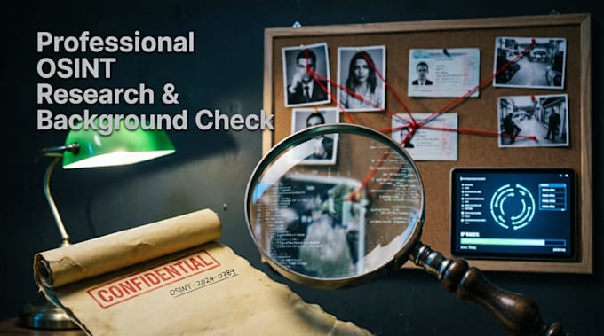 do osint background check and web investigation