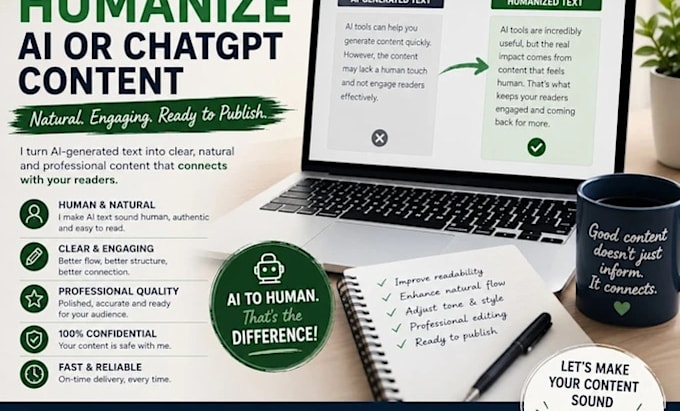 manually rewrite, edit and humanize ai chatgpt content