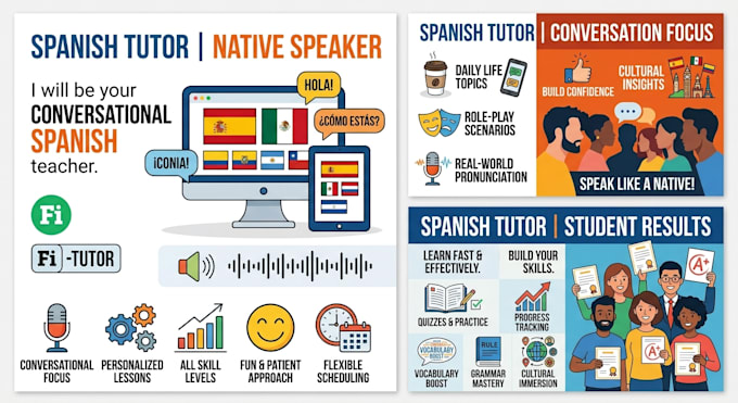 be your conversational spanish tutor and teacher