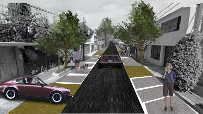 create a post digital collage of your render