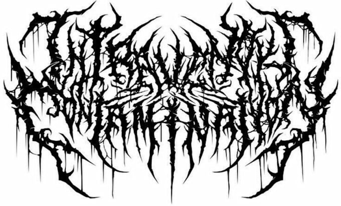 design a technical deathmetal, deathcore and metalcore logo