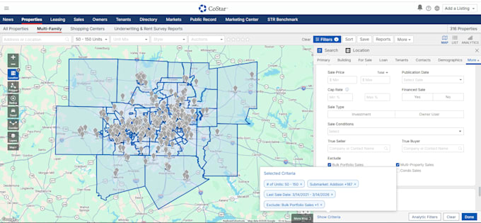 provide commercial real estate leads using costar