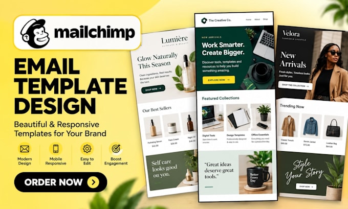 design editable mailchimp email newsletter template mailchimp email template