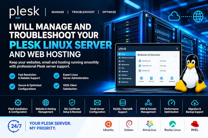 manage and troubleshoot your plesk linux server and web hosting