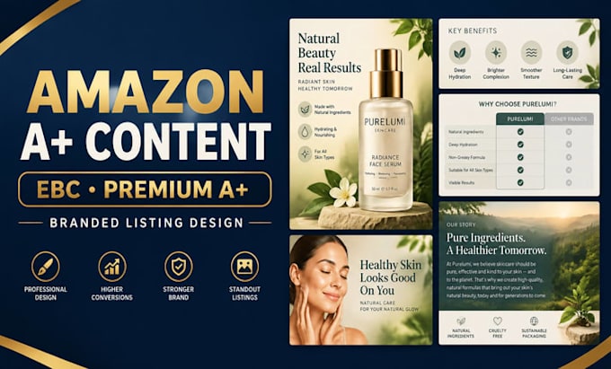 design amazon a plus content, ebc, and premium a plus content