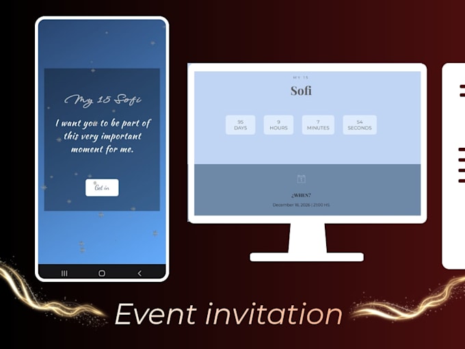 create a custom interactive digital invitation website