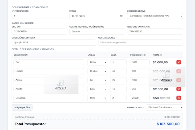 build a custom budgeting and quotation app for your business