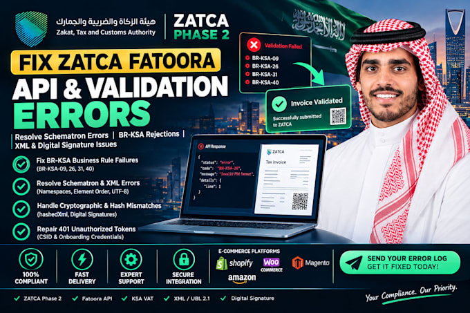 fix zatca phase 2 XML schematron validation and error log codes