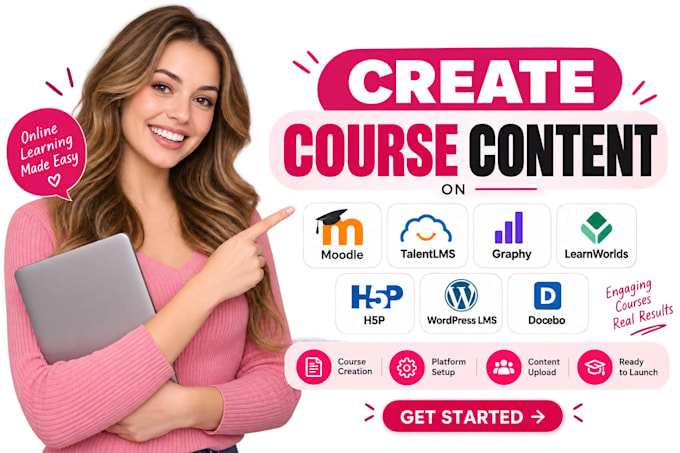 do course content on moodle talentlms graphy learnworld h5p wordpress lms docebo