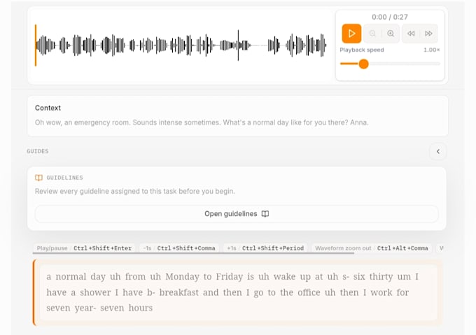 transcript your audio and video accurately