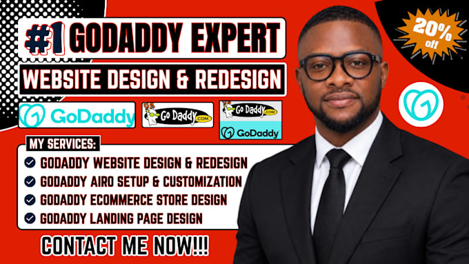 build godaddy website design,godaddy ecommerce store design,godaddy airo builder