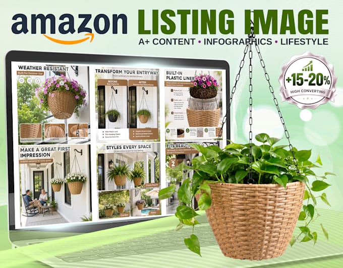 design amazon and shopify product images and infographics