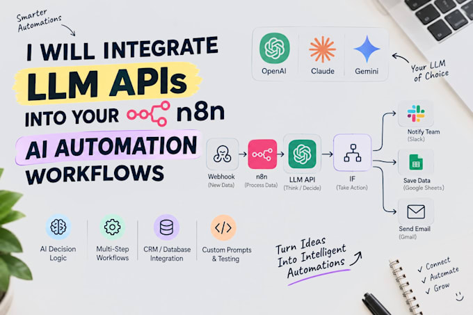 integrate llm apis into your n8n ai automation workflows