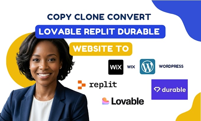copy clone convert lovable website replit durable website to wix wordpress