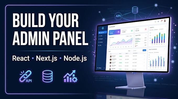 build a custom business admin dashboard with nextjs