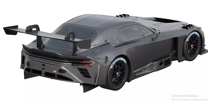 custom car 3d model, bodykit design, complex car part for game and 3d printing
