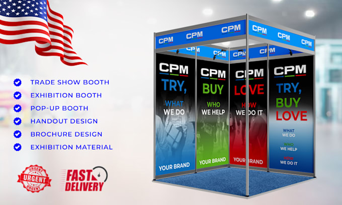 design a shell scheme booth for tradeshow exhibition