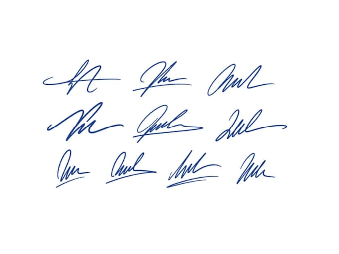 create a handwritten signature emblem logo