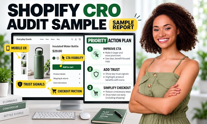 do shopify cro audit, conversion rate optimization and product page analysis
