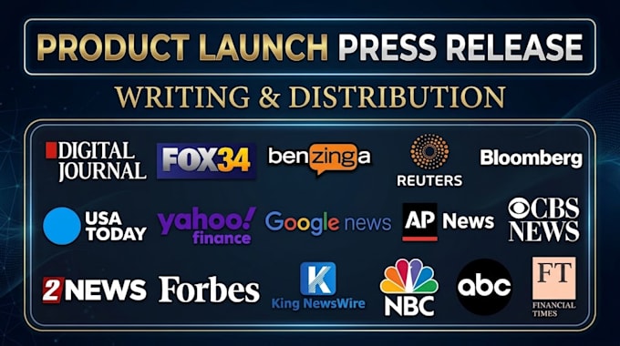 write product launch press release for startup business or app