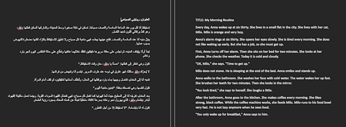 translate english , persian and arabic