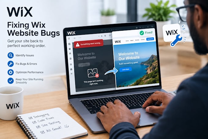 fix wix bugs, errors, and website issues professionally