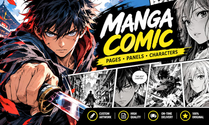 manga comic artist for manga pages comic panels characters and dynamic scenes