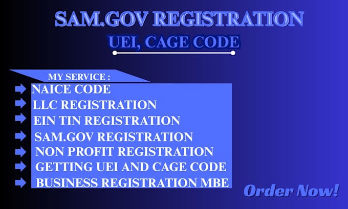 do sam gov registration llc , get uei cage code, naics code, government contract