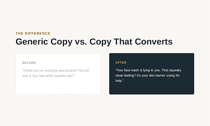 write sales page and ad copy that converts