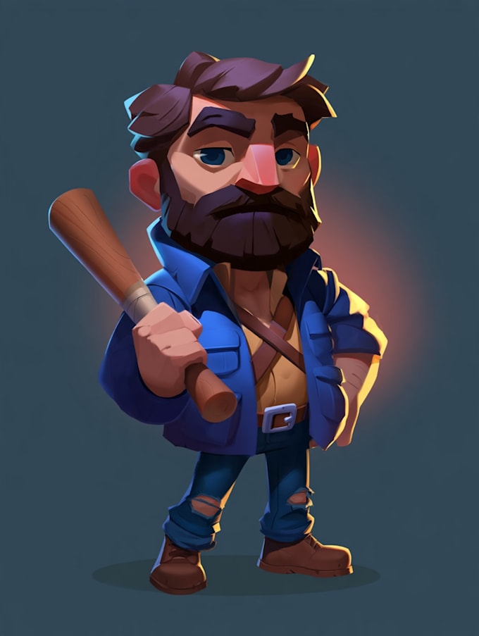 create 2d game character using spine