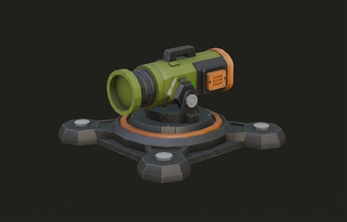 create a retro, low poly 3d asset from scratch