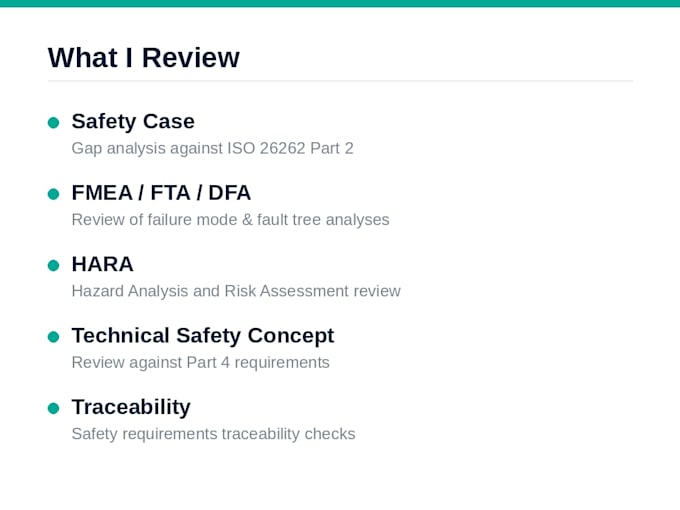 review your iso 26262 compliance