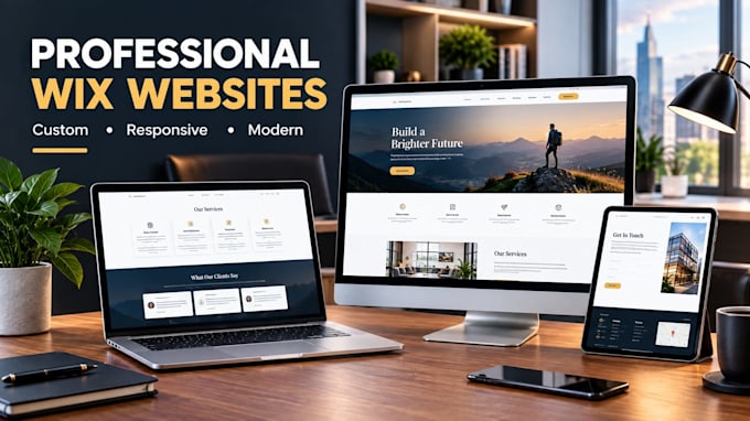 design a professional wix studio website and wix website