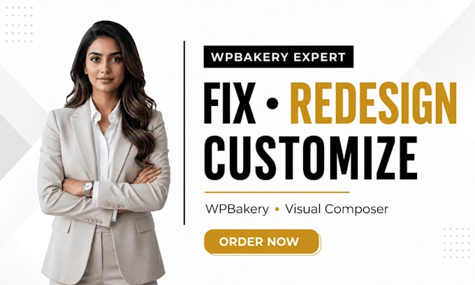 fix, redesign or customize your wpbakery wordpress website