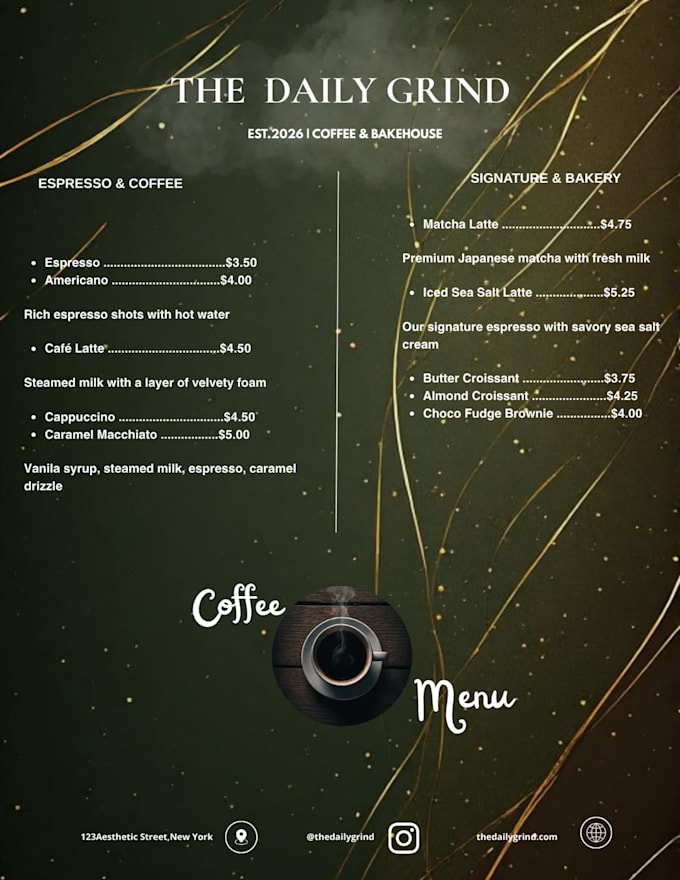design editable restaurant menu template using canva