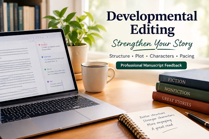 do a professional developmental edit for your manuscript