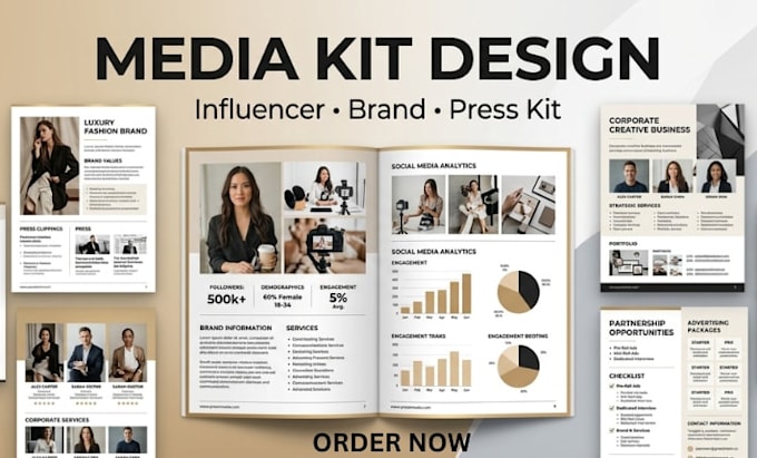 do media kit design, press kit design and influencer meida kit