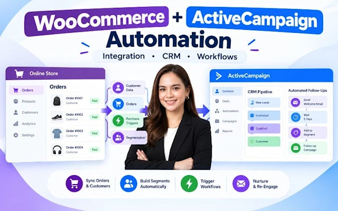 integration activecampaign woocommerce activecapaign automation crminte