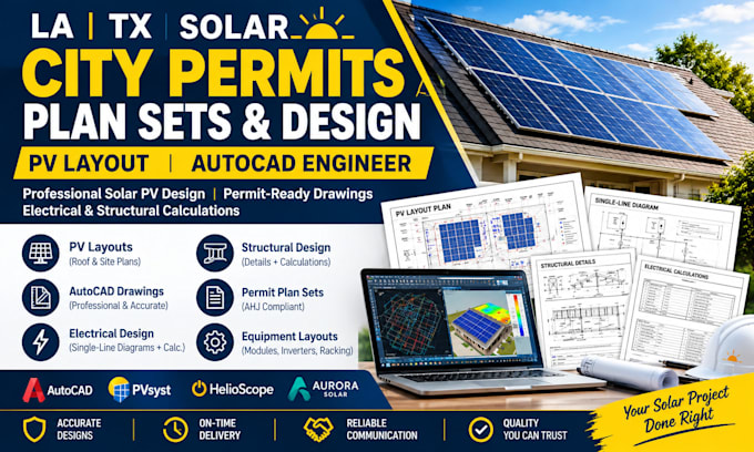 do la tx solar city permits plan sets design drawing sld pv layout autocard