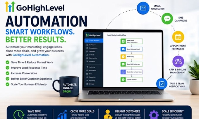 setup gohighlevel CRM, ghl workflow automation ghl expert