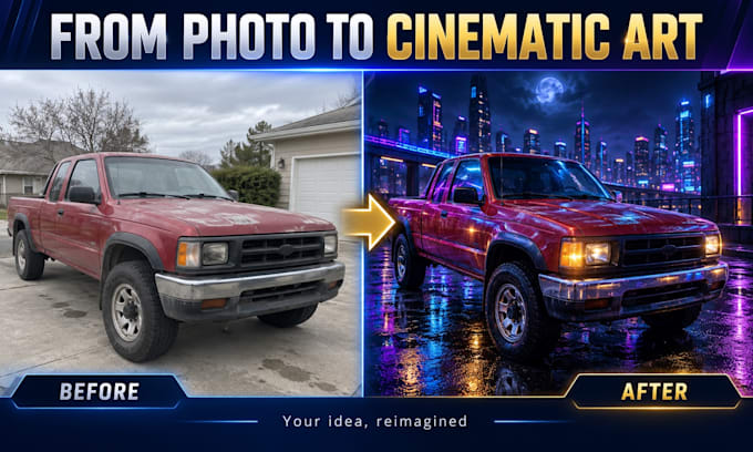 transform your photo or idea into custom ai artwork