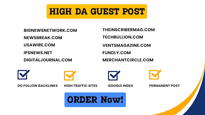 publish high da guest post, news articles, dofollow backlink