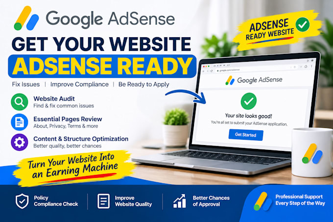 setup, fix adsense issues and prepare your website for google adsense approval