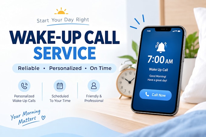 be your personal wakeup call assistant
